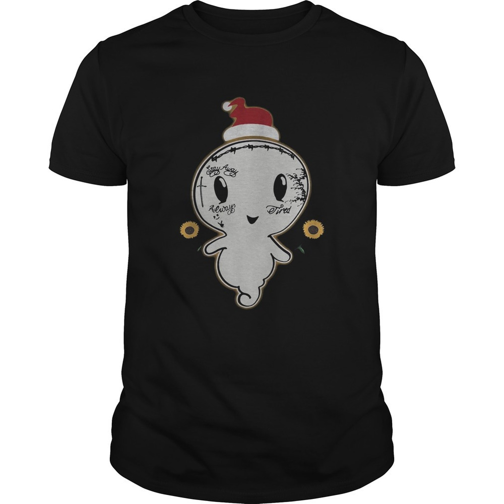 Post Malone Ghost Boo Sunflower Santa Christmas Shirt